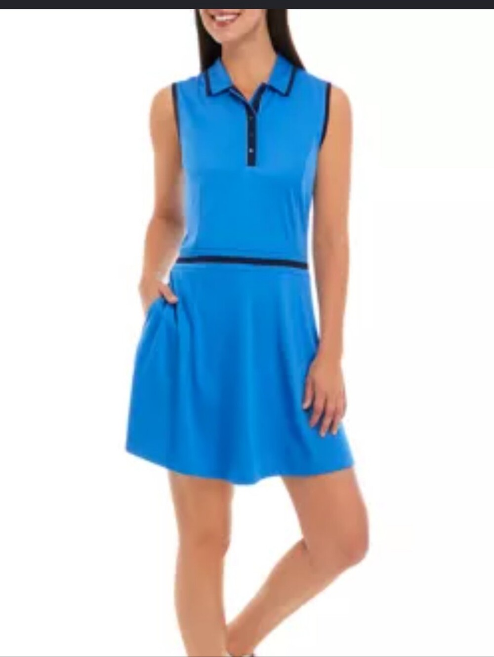 Pro Tour Royal Blue Black Golf Dress, Size L